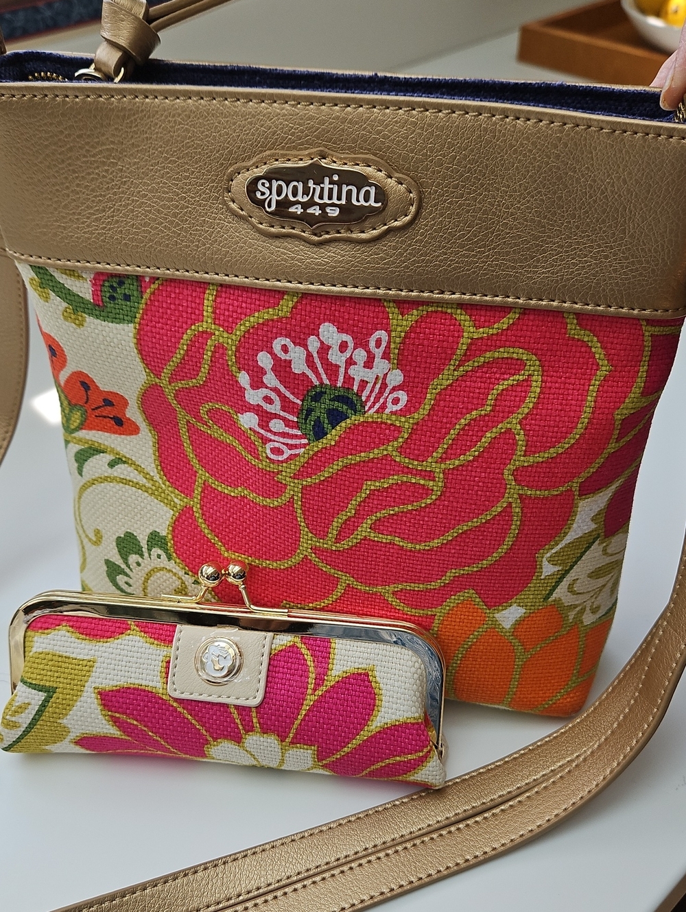 🌺 Spartina 449 Carson Cottage Hipster Bag & Matching Slender Case